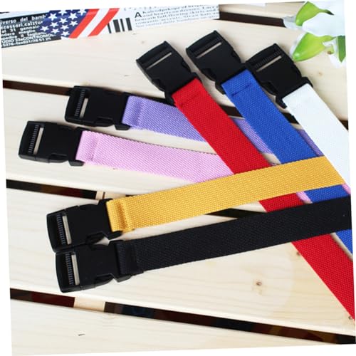 6pcs Adjustable Unisex Plastic Buckle Canvas Belt Lightweight and Waist Belt for Men and Women Random for Casual Wear and Everyday Use2