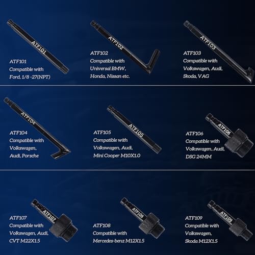 Image of 27PCS Transmission Fluid Oil Filler ATF Adapters Compatible with Ford VW, Audi, BMW, Benz, Porsche, Skoda, Nissan, Honda ect.