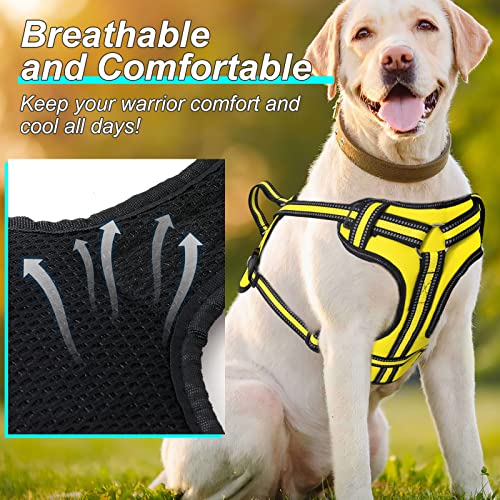 Bolux No Pull Dog Harness, Handmade Adjustable Pet Reflective Oxford Soft Vest Harness With Leash Clips For Small Medium Large Dogs, Pet No-Choke Harness With Nylon Handle #TOP5