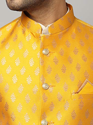 Image of Uri and MacKenzie Men's Silk Blend Kurta Pajama with Designer Ethnic Nehru Jacket /Modi Jacket