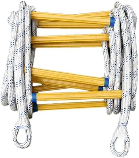 Scala Di Emergenza 5 Metri Per Casa - Scala A Corde Antincendio Con Moschettoni Per Fuga Sicura