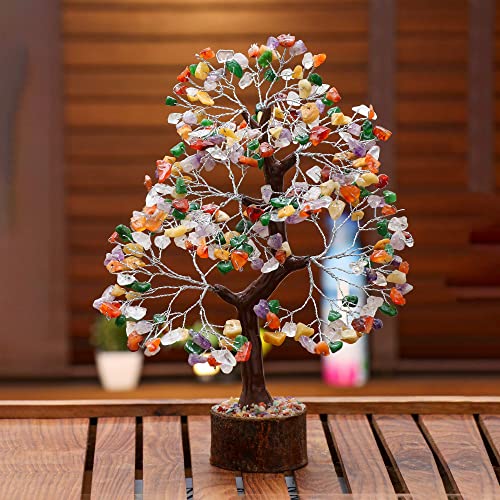 Crocon Mix Chakra Gemstone Tree Feng Shui Figurine...