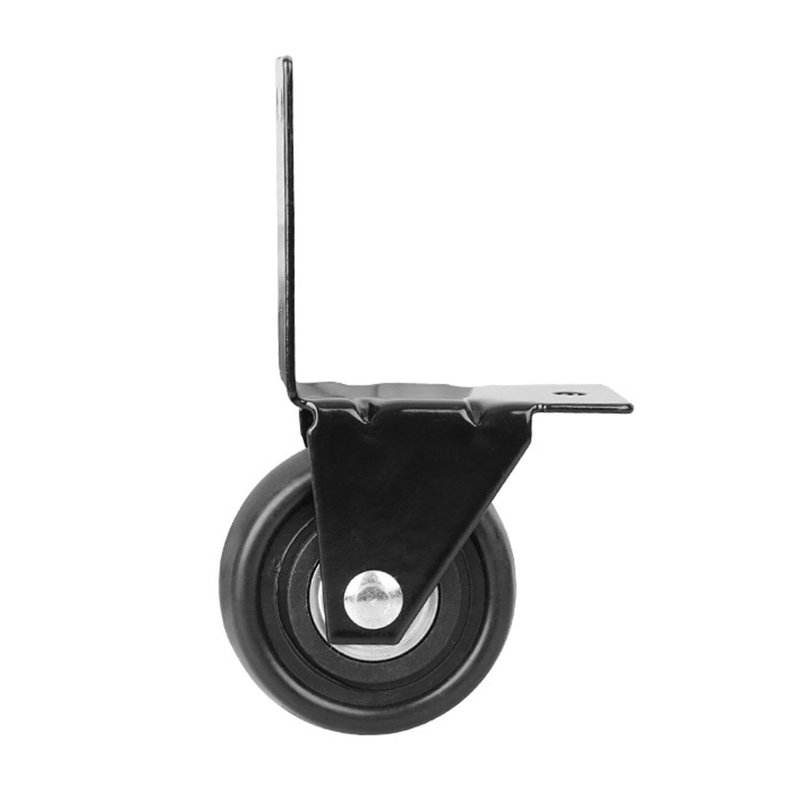 Roulette métallique noire robuste pour boîte à outils et roulette de rechange bagage Baosity
