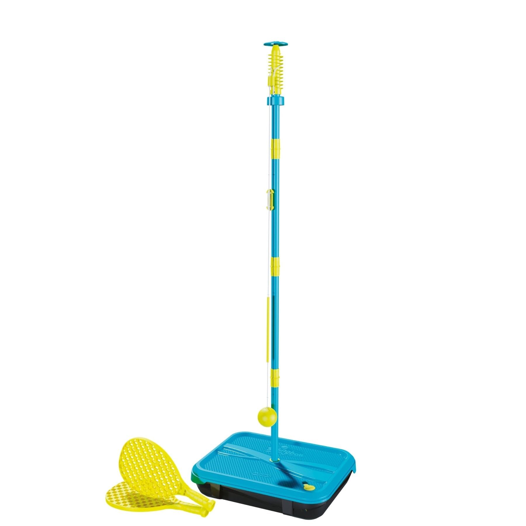 Swingball Lite Toute Surface – Jeu de Tennis Transportable avec Raquettes & Balle Mousse – Socle à Lester, Spirale Réglable – pour Intérieur & Extérieur – Dès 4 Ans – Rangement Facile