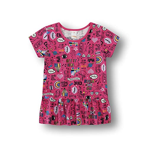 Blusa Girlie Marisol Play meninas, Rosa, 6