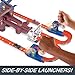 Hot Wheels RacerVerse Spider-Man’s Web-Slinging Speedway Track Set with Hot Wheels Racers Spider-Man & Black Panther, Multi-Lap Race to Escape Doc Ock