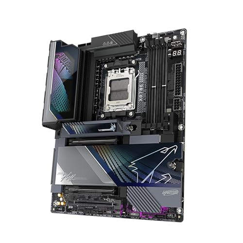 Image of GIGABYTE X870E AORUS Master X3D AMD AM5 ATX Motherboard, Supports AMD Ryzen 9000 /8000 /7000 Series Processors, DDR5, 18+2+2 Total Power Phase, 5X M.2, PCIe 5.0, USB4 Type-C, WIFI7, 5-Year Warranty