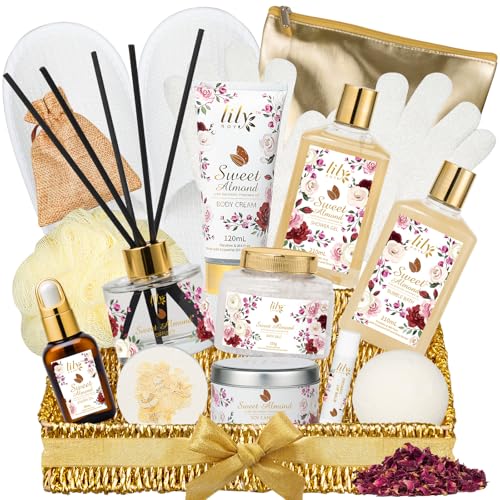 Valentines Day Gifts Spa Gift Basket Set for Women 17-Piece Almon...