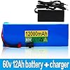 60V 12Ah Ebike Battery for 350-1000W Electric Bicycle Motor and Scooter, Li-Ion Battery with Charger, High-Performance Battery for Ebike Kits and Electric Bicycles #2