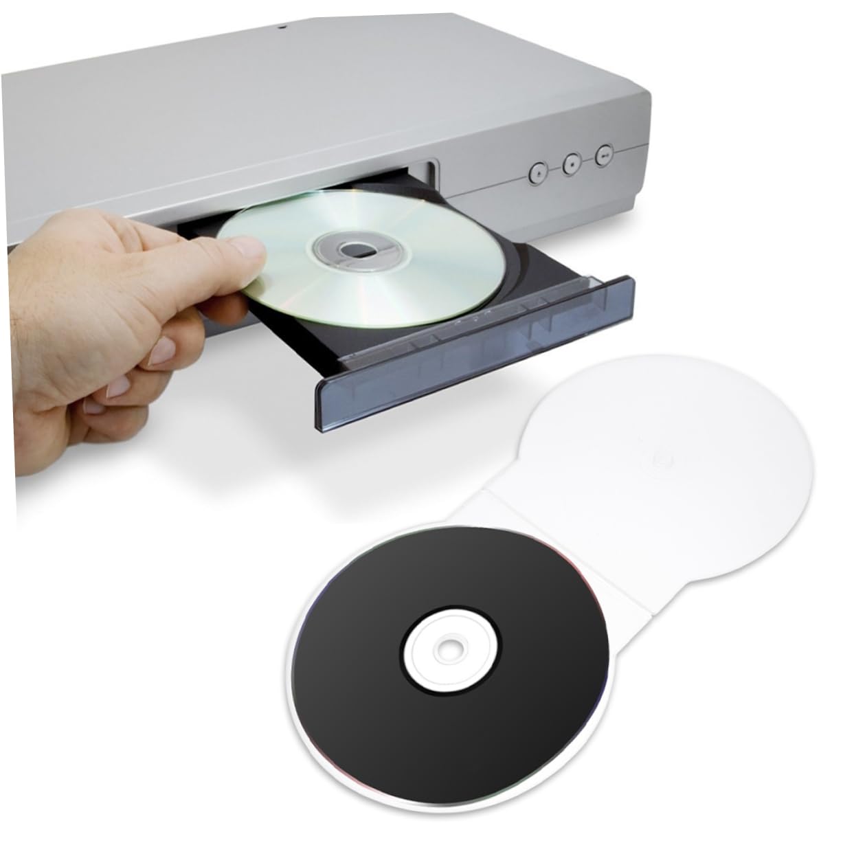 Custodia in Plastica Trasparente Per Cd e Dvd Singoli, Porta Cd Leggero e Portatile, Confezione Da 50 Pezzi, Per Viaggi, Auto e Archiviazione Domestica