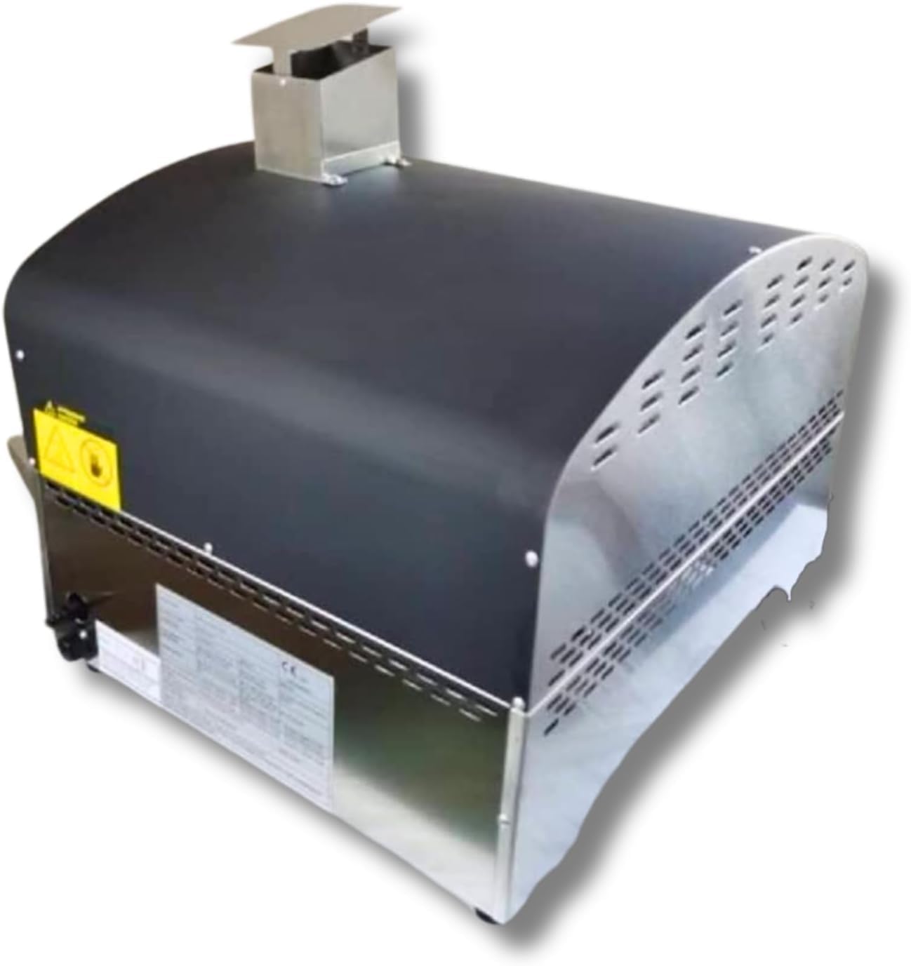 Forno per Pizza a Gas in Acciaio Inox Doppio Bruciatore Speedy500 con Pietra Refrattaria 500 gradi Forno per Pizza da Esterno (Forno Speedy500)