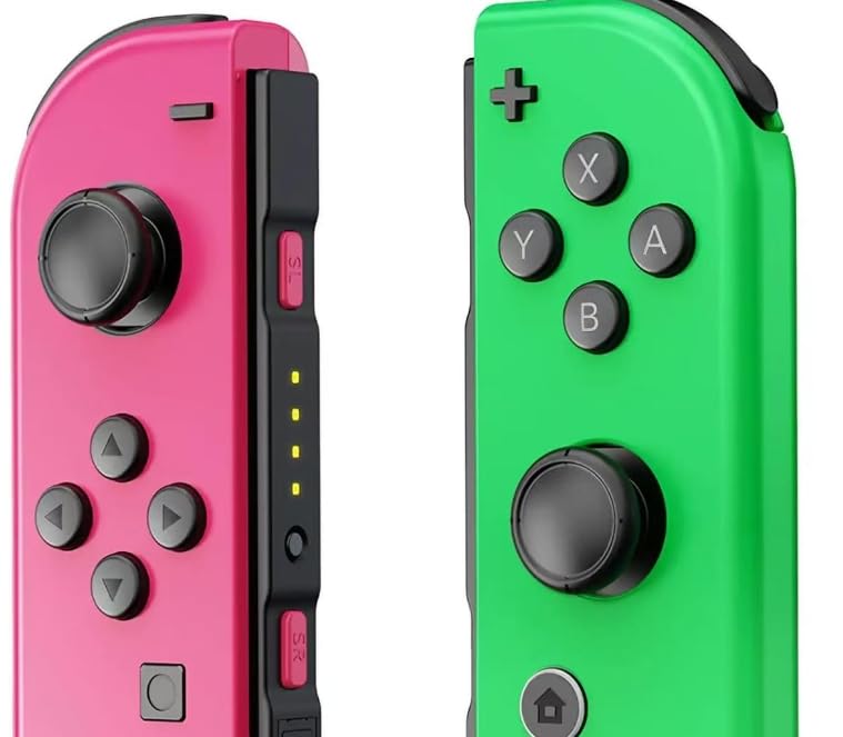 Mhwlhbx Replacement controller für Switch, Ersatz L/R Joycons Dual Vibration/Funktionssteuerung/Erwachen/Screenshot-Purple