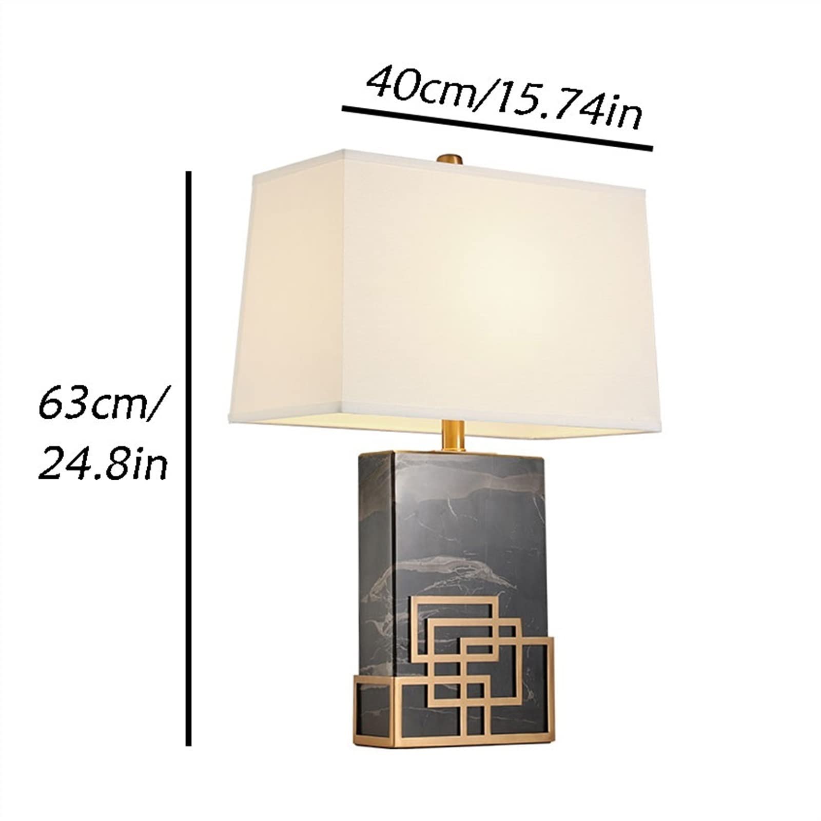 Luce da Scrivania Luce per la Lettura Lampada da tavolo moderna in marmo Design in metallo Lampada decorativa for interni Lampada da comodino for camera da letto pratica Lampade da scrivania for l'hom