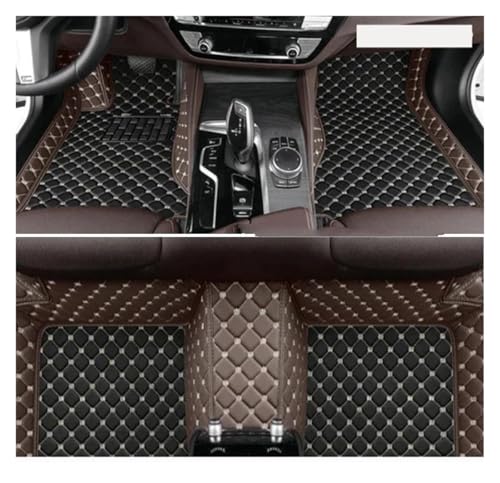 Tapis de sol pour Fiat Croma 2005-2011 protection étanche noir et café LHD