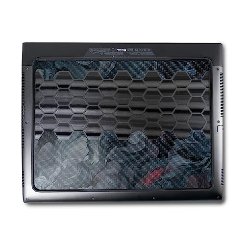 Image of MightySkins Carbon Fiber Skin Compatible With Alienware M18 R1 (2023) Full Wrap Kit - Storm Cloud | Protective, Durable Textured Carbon Fiber Finish | Easy To Apply and Change Styles | Made in the USA