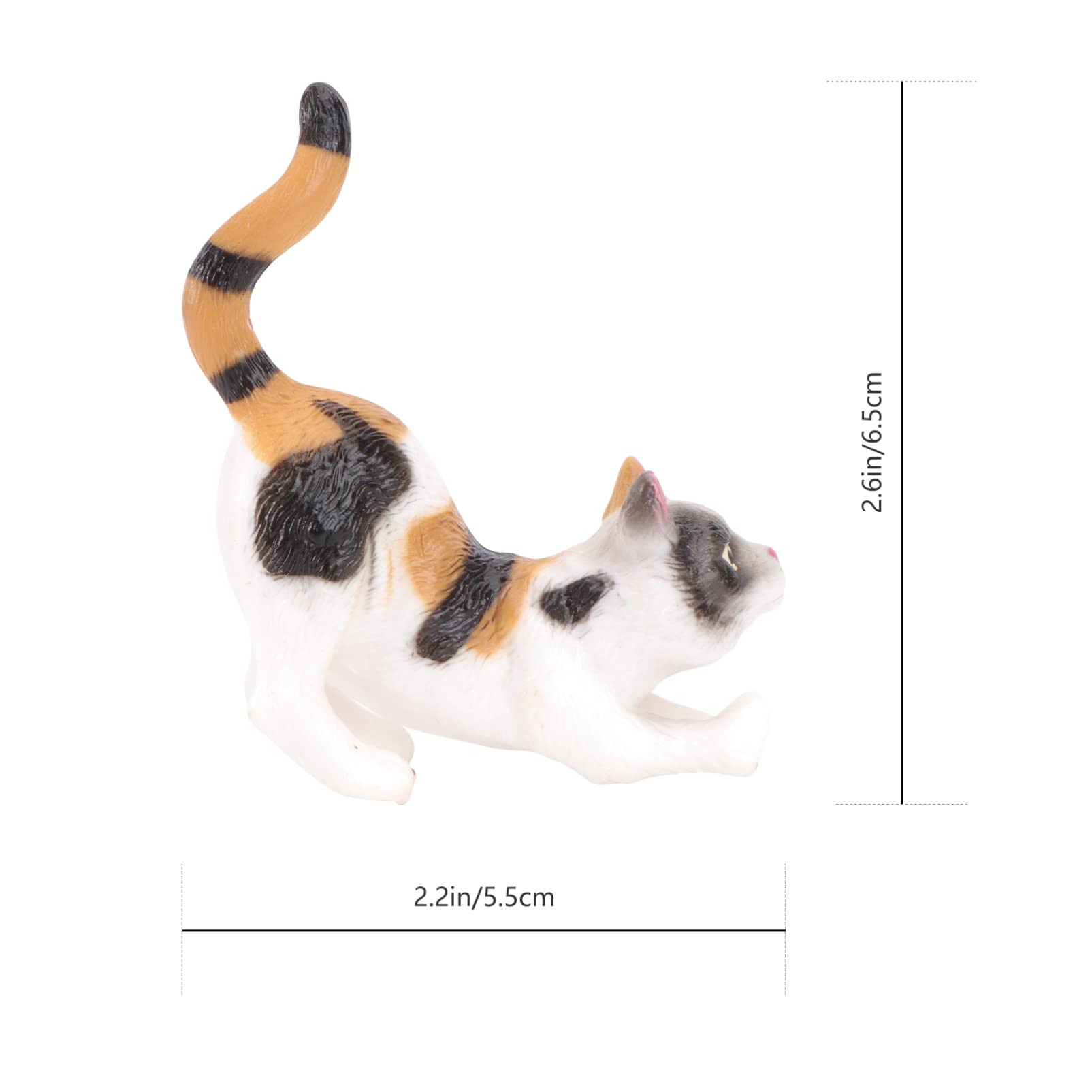 ストレッチする猫の置物