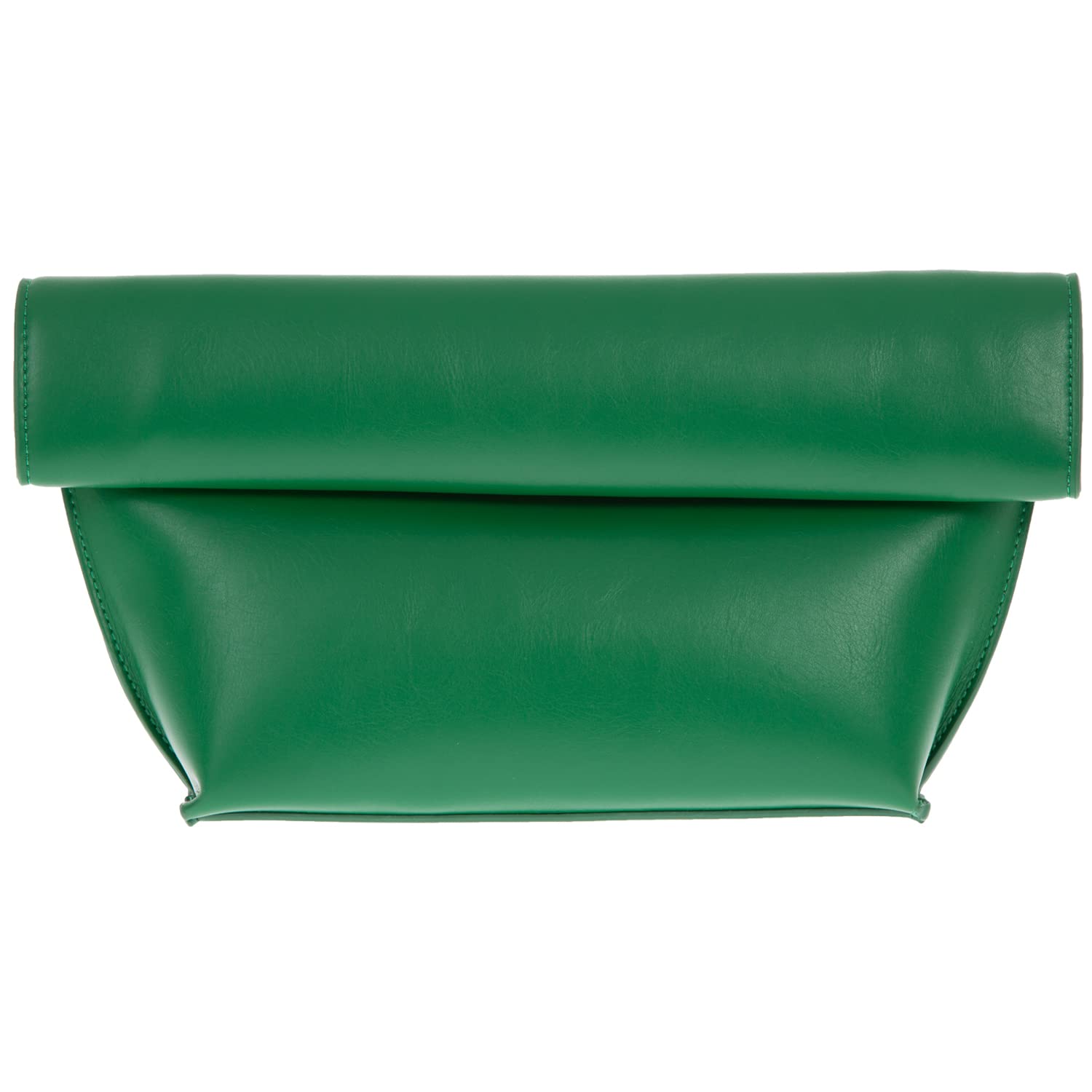 JNB Faux Leather Oversize Foldover Clutch