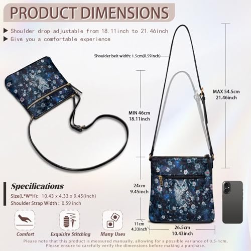 Image of Leather Purses for Women, Leather Hobo Bags for Women Travel Sling Purse Triple Zippered Pockets Shoulder Bag