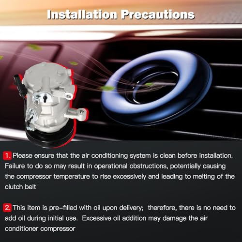 Image of Air Conditioning Compressor for Dodge Dakota for Ram 1500 3.7L 2008-2012