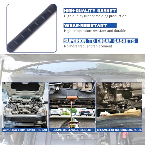 Image of ORAEVY VS 50639 R1 Valve Cover Gasket Set, Compatible with Ford Escape,Focus,Fusion, Ranger (2.0L 2.3L 2.5L),Mazda 3 /5 /6 /CX-7, Tribute Mercury Mariner Milan