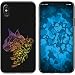 Produktbild PhoneNatic Case kompatibel mit Apple iPhone X/XS Silikon-Hülle Floral Katze M2-3