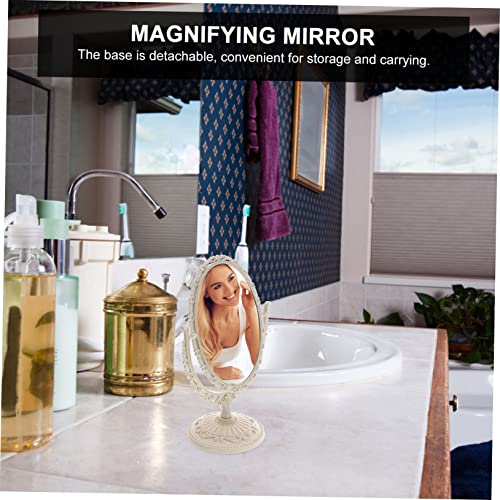Espejo de Maquillaje Doble Cara con Aumento 360° Beige miniatura 3