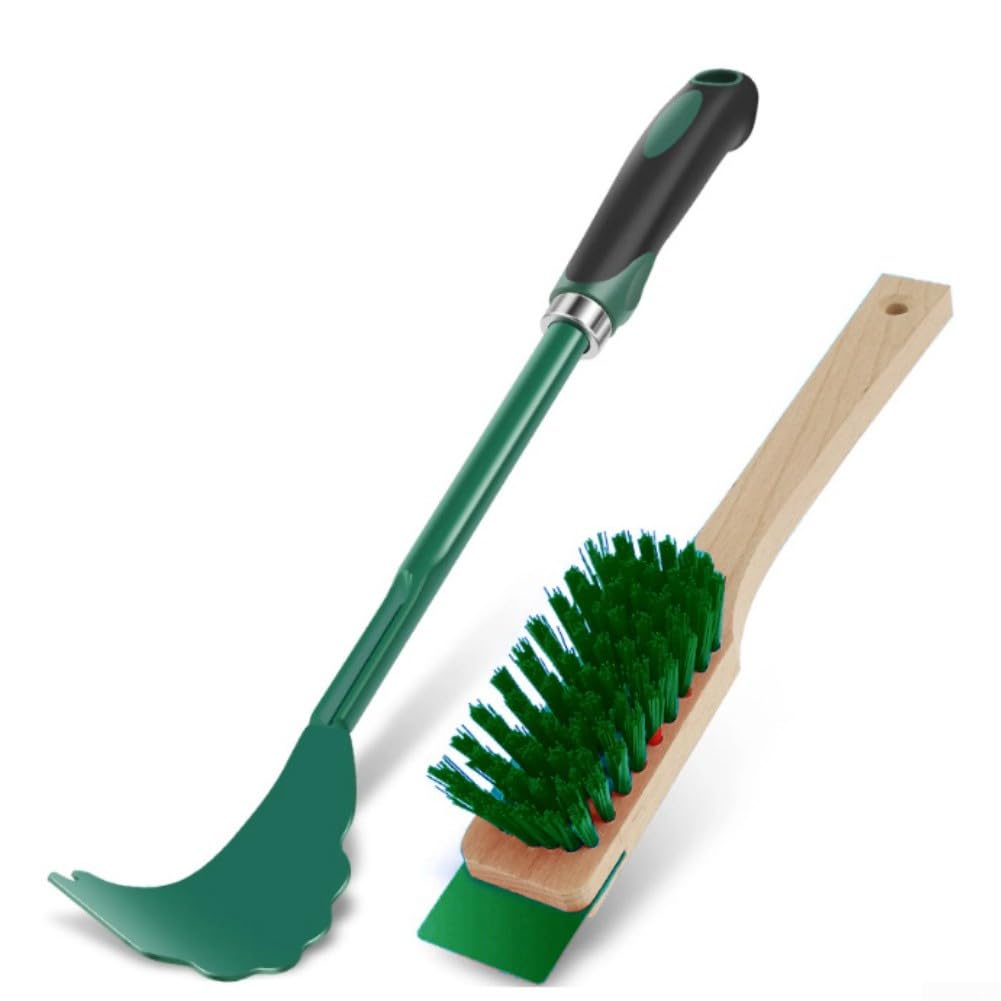 Brosse de nettoyage pour tondeuse à gazon, outil de nettoyage de lame pour tâches de coupe, outils de jardin, fournitures de jardinage, accessoires d'entretien (rouge)