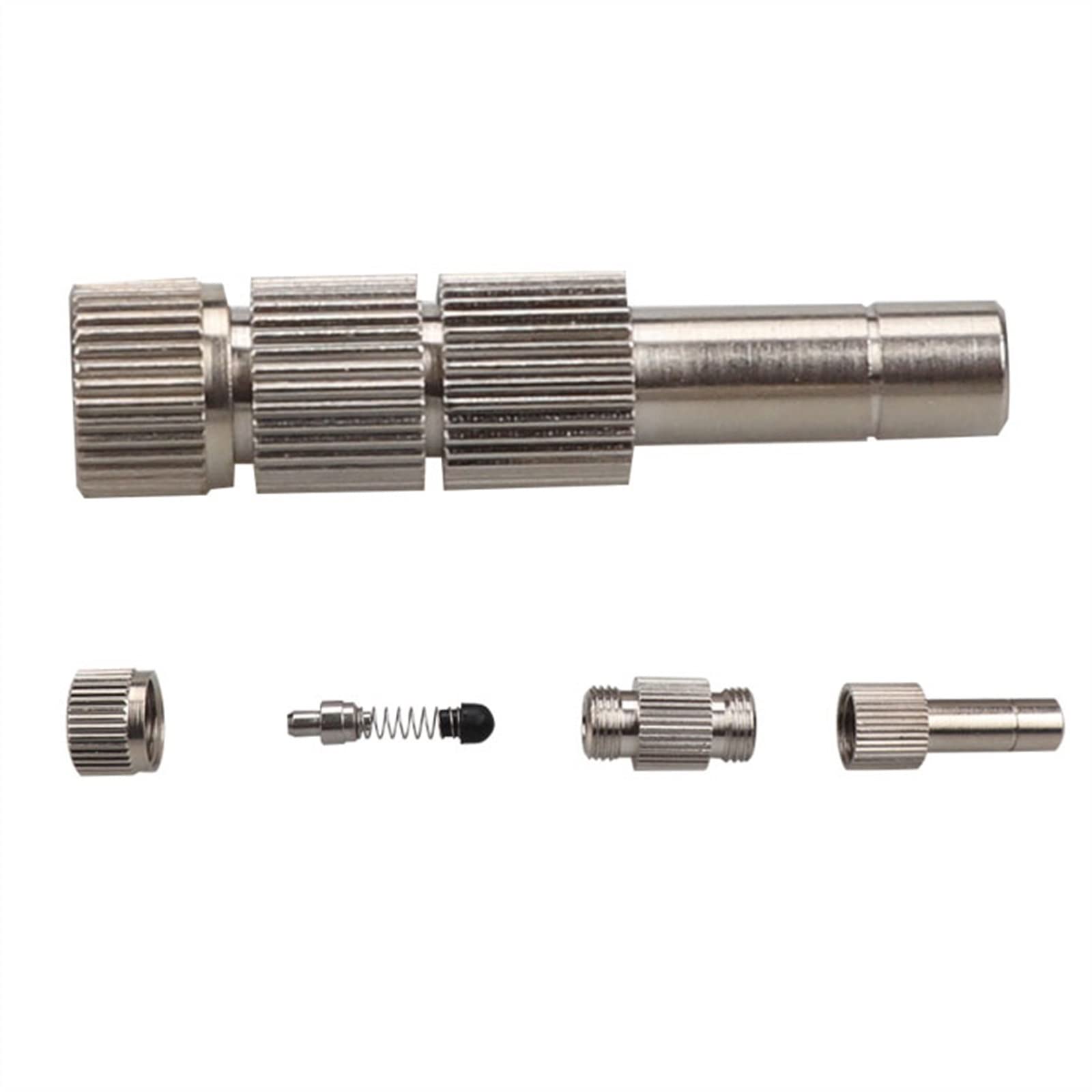 Sohnvwtgd 70Pcs Mister Nozzle Low Pressure Brass Misting Nozzles Fog Nozzles Cooling Micromist Nozzle 10/24 Unc Thread For Humidification, Outdoor Cooling, Dust Control, Landscaping, 6Mm Connection(0.15Mm)