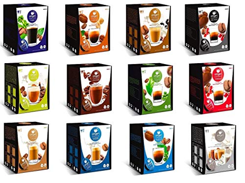 CAPSULAS DE CAFE COMPATIBLES CON MAQUINA DOLCE GUSTO PACK 64 ORIGEN SENSATIONS (AVELLANA)