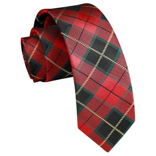 Enlision Cravates fines pour homme classiques 6cm Cravate slim pour mariage formel fête d'entreprise motif paisley rayé à carreaux..., taille unique