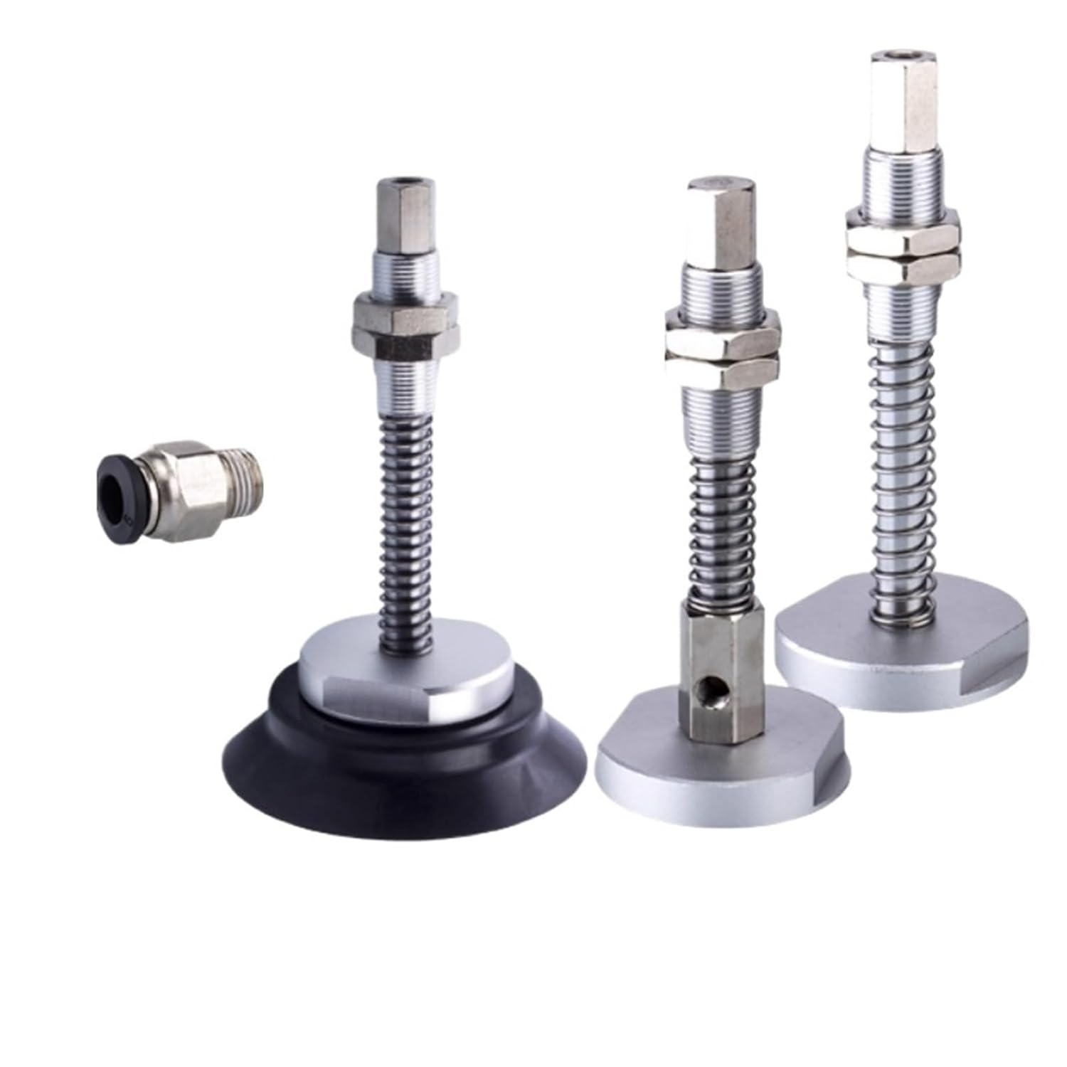 Heavy-Duty Glass Vacuum Suction Cup Fittings Industrial J25/J50/J75-B01-A18/A22(Gray)