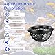 ASOFTY Aquarium Deko Höhle, Hohler Betta Fisch Tunnel, Aquarium Schwimmend Hängematte, Fisch Garnelen Versteck (Schwarz)