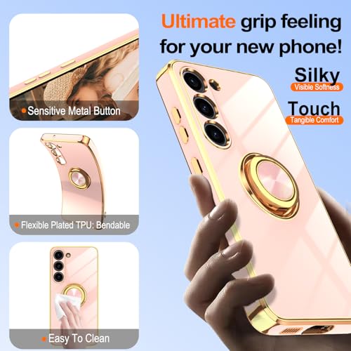 Coque Galaxy S23 de protection aux bordures dorées plaquées