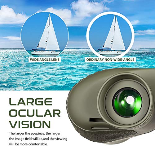 Binoculares marinos Hooway 7x50 impermeables flotantes con brújula miniatura 3