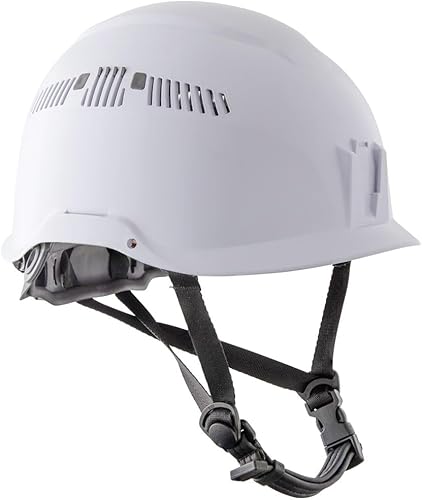 Miniatura 10 de Klein Tools 80061 Kit de casco de seguridad con casco de seguridad Clase C ventilado con correa de barbilla y visera gris, 2 piezas