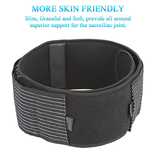 Nvorliy Si Joint Belt - Sacroiliac Belt For Women, Sciatica Belt Brace - Adjustable Hip Belt Braces Support For Lower Back Pain, Sciatica Pelvis Lumbar Pain And Hip Pain Relief (S/M) #TOP3