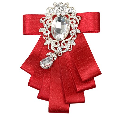 F Fityle Noivo Formal Gravata Borboleta - Vermelho