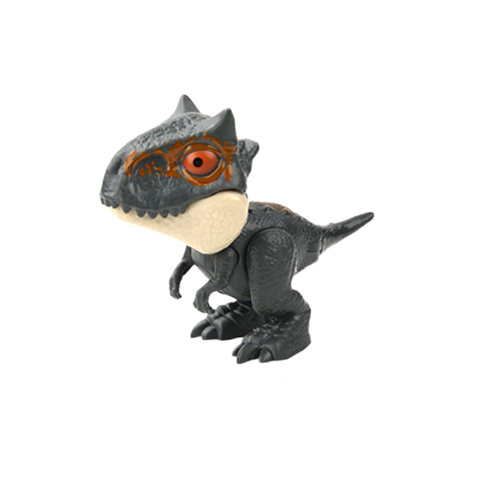 CALANDIS™ Biting Finger Dinosaur Toy with Flexible Joints Action Figure for Props Kids Dark Gray Torosaurus | Other Educational Toys | Educational-image-25