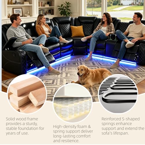Breathing Leather Power Recliner Set