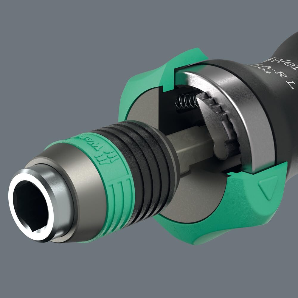 Wera 838 RA-R L Porta-inserti con funzione a cricchetto, 1/4", 1/4" x 140 mm
