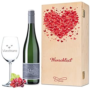 Leonardo Weinglas Herzensmensch graviert mit Namens Gravur – Geschenkidee für Frauen & Männer – Geschenk für Geburtstag…