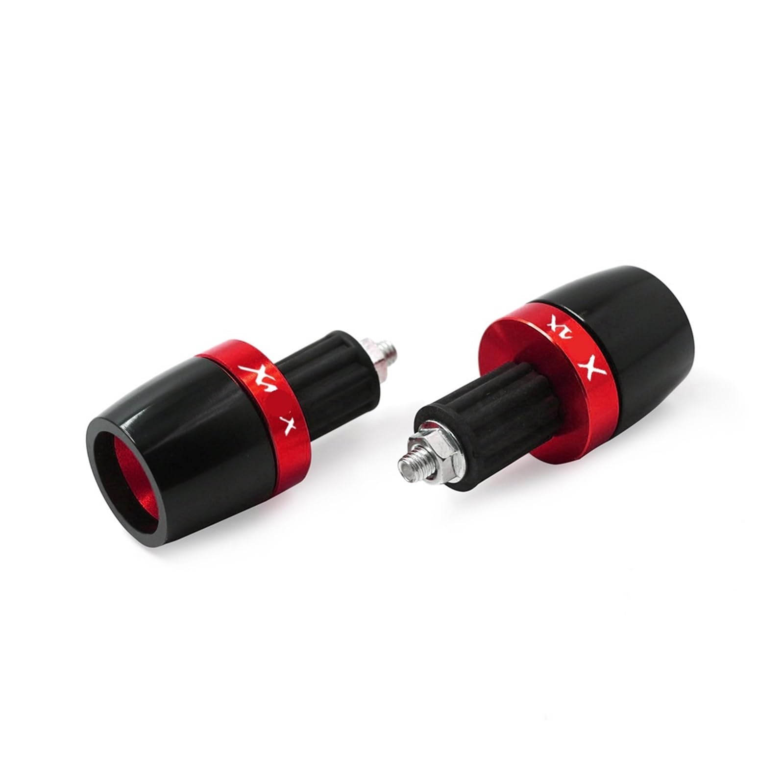 Moto Topes Manillar Empuñaduras De Manillar Universales Motocicleta para Xmax 125, 250, 300, 400 X MAX, Extremos, Tapa Contrapeso, Deslizante Agarre(T)