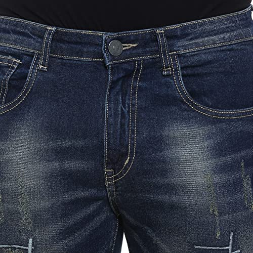 Image of CAHOOT Men's Denim Jeans for Regular Wear | Denim Fabric | Slim Fit | Jeans Crafted with Comfort Fit and High-Performance for Everyday Casual Wear
