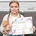 Unicorn Adoption Certificate - Adopt A Unicorn Certificate for Girl Kids - Rainbow Unicorn Adoption Party Decorations - Magical Birthday Party Favors Supplies, 10 Adoption Certificates (CC12)