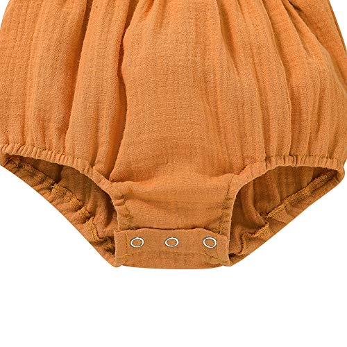 Gyratedream Baby Baby Solid Rompertjes Kids Ruche Jumpsuit Pasgeboren Kleding - Image 3