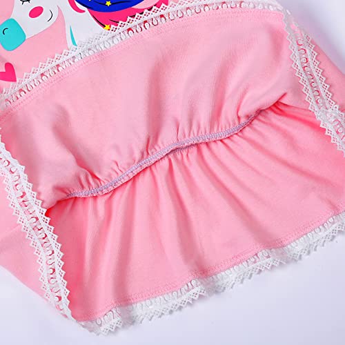 Image of RETSUGO Little Girls 2 Piece Clothing Sets Toddler Unicorn Sweatshirts and Leggings Cotton Fall Winter Casual Outfits 3-8T
