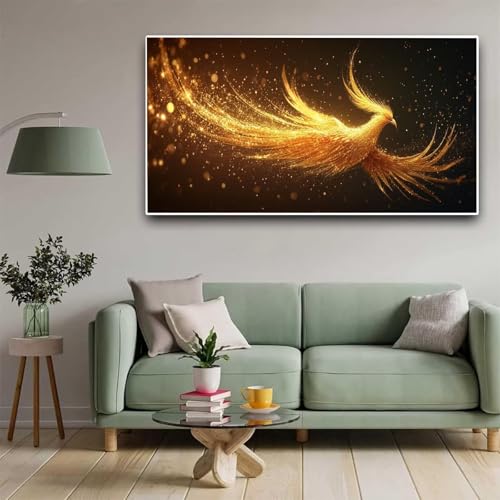 DIY diamant strass point croix oiseau kit complet peinture diamant adulte 40x80