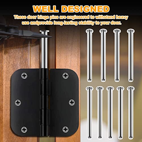Door Hinge Pin 3.5 Inches Hinge Pins For Doors Stainless Steel Hinge Pins Doors Replacement（9 Pcs） #TOP4