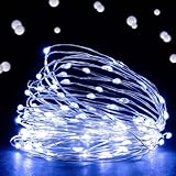 Ehome Fairy Lights, USB Operated Fairy Light Plug in 66ft 200 Led Waterproof String Lights Copper Wire Decorative String Light for Bedroom Indoor Christmas Wedding Party Patio Window (Blue)