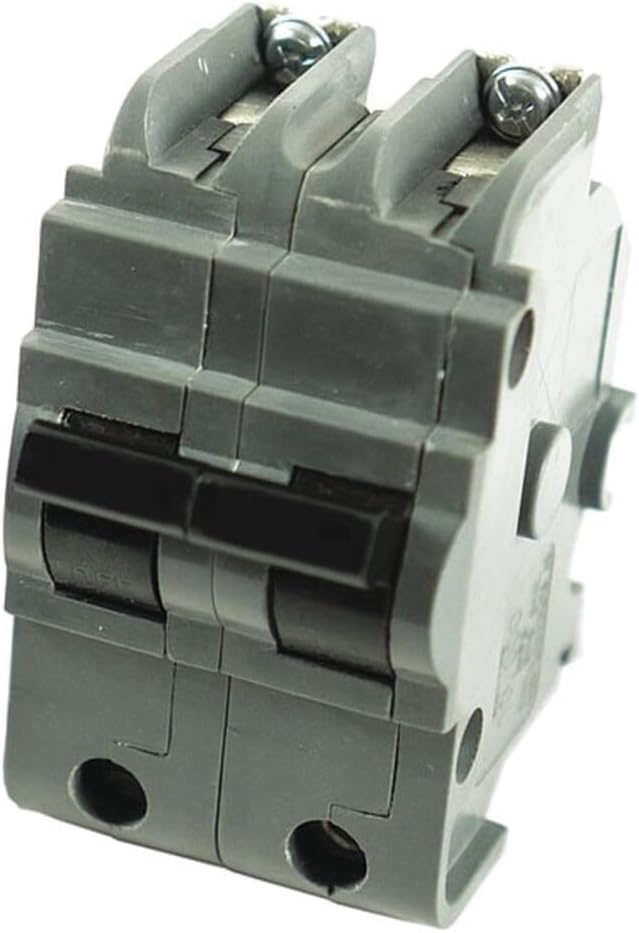 UBIF220NB-New Federal Pacific Bolt-On Thick Series, 20 Amp 1 in. 2-Pole Type NB Replacement Circuit Breaker Manufactured by Connecticut Electric, Grey